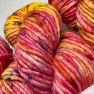 Only one left! 1 Skein BAAH YARN Sequoia Pink Promise Extra Bulky